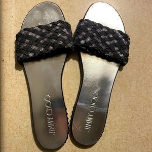 Jimmy Choo mirrored star flats